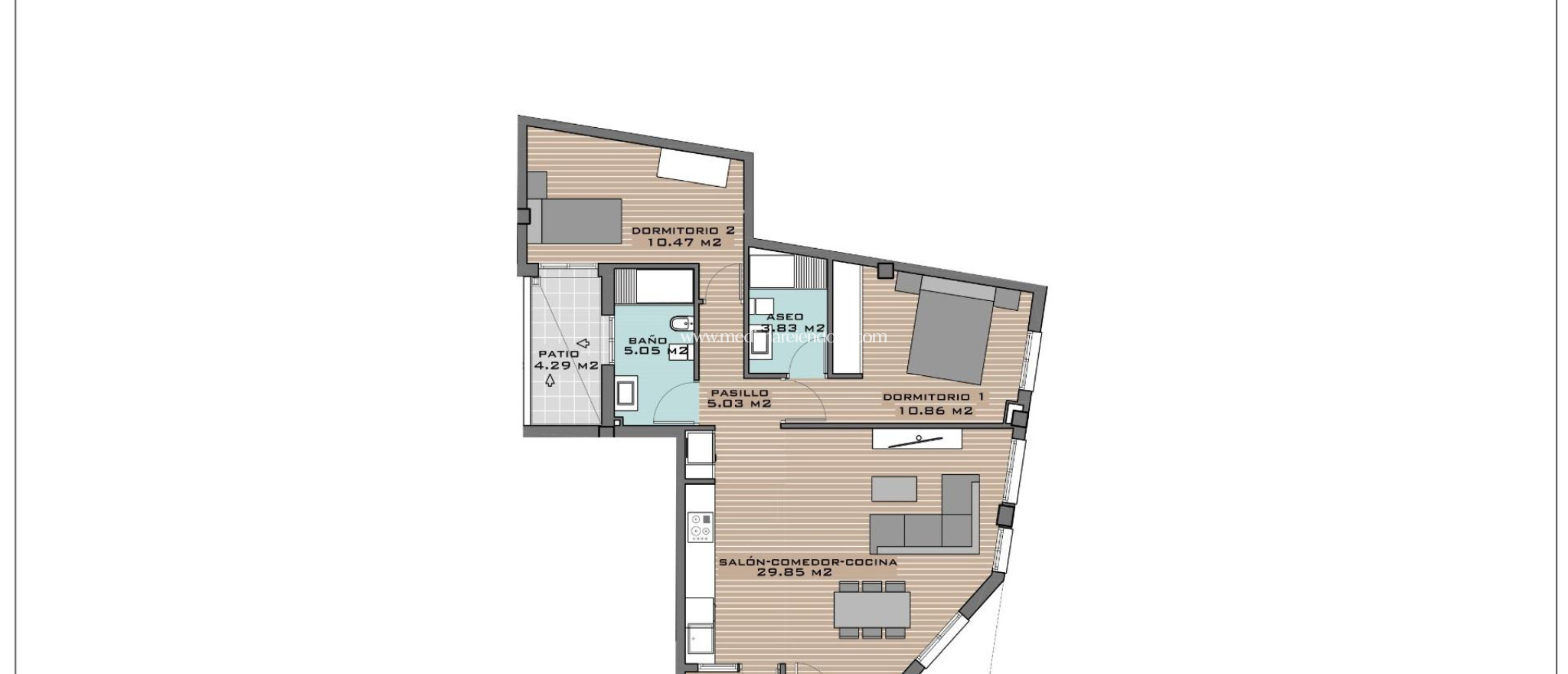 Neubauten - Apartment - Algorfa - Pueblo