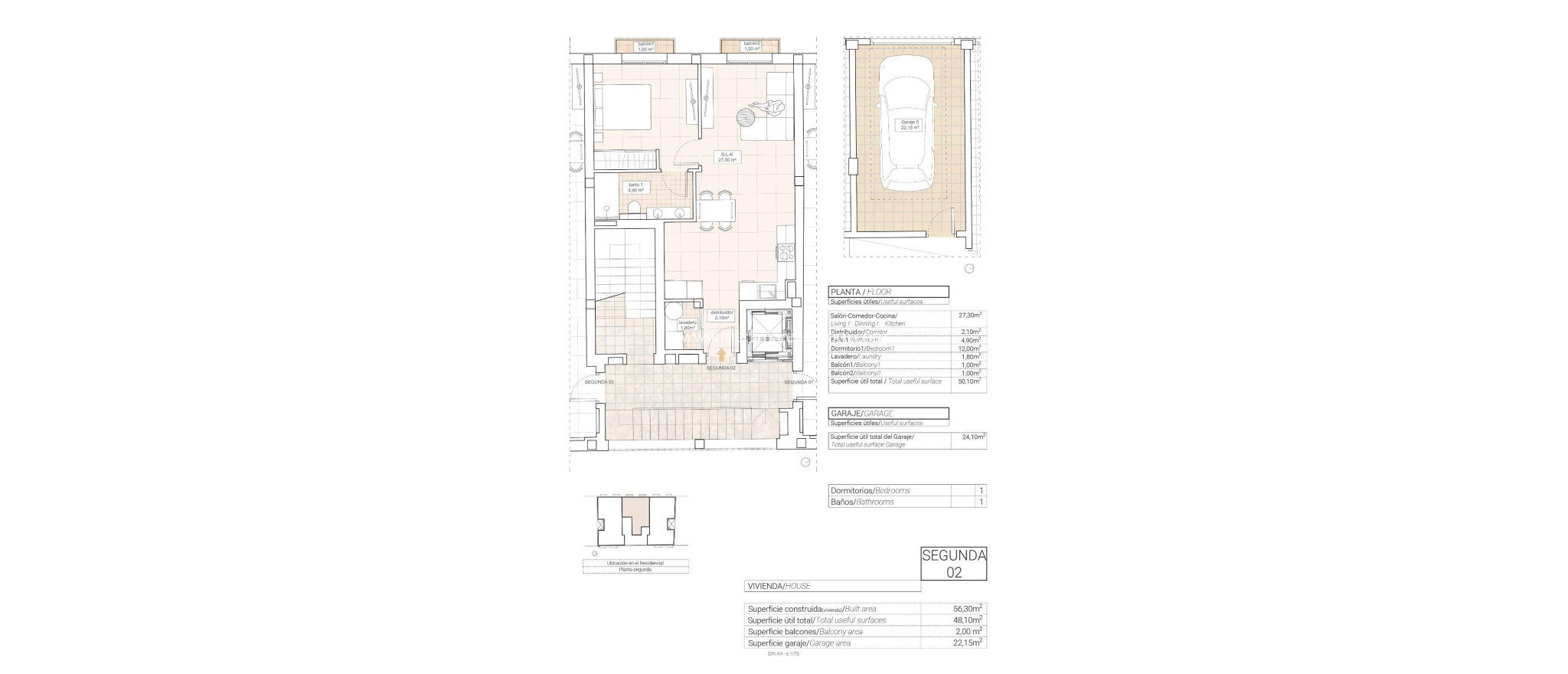 Neubauten - Apartment - Hondón de las Nieves - Pueblo