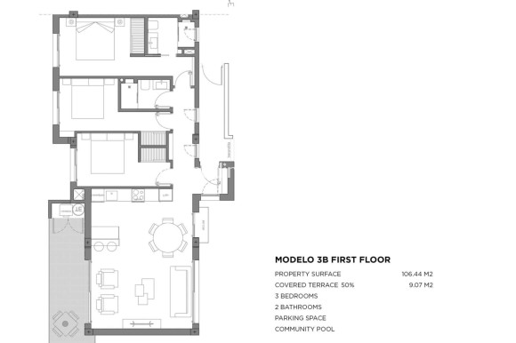 Neubauten - Apartment - Los Alcazares - Parque Diana