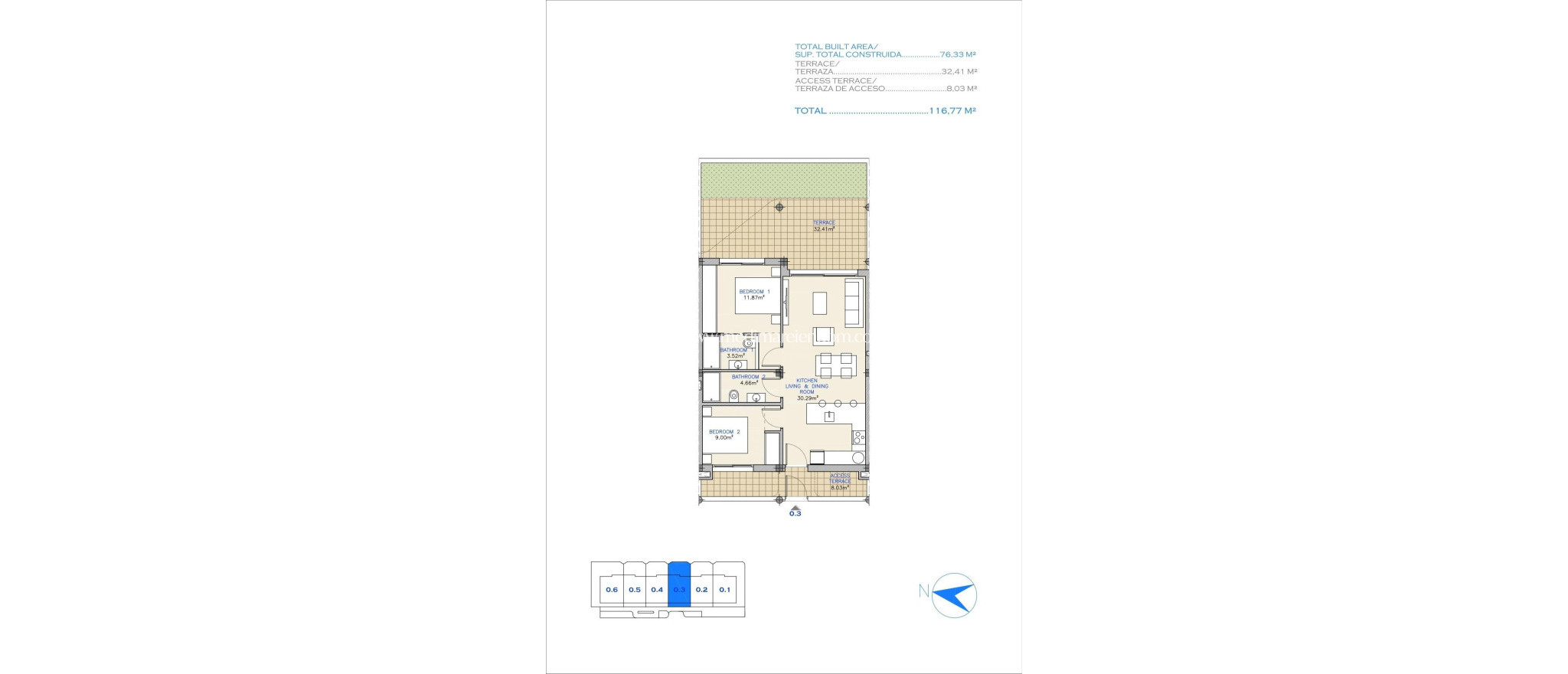 Neubauten - Apartment - Los Alcazares - Serena Golf