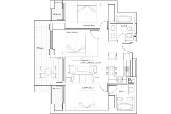 Neubauten - Apartment - Vera - Puerto del Rey
