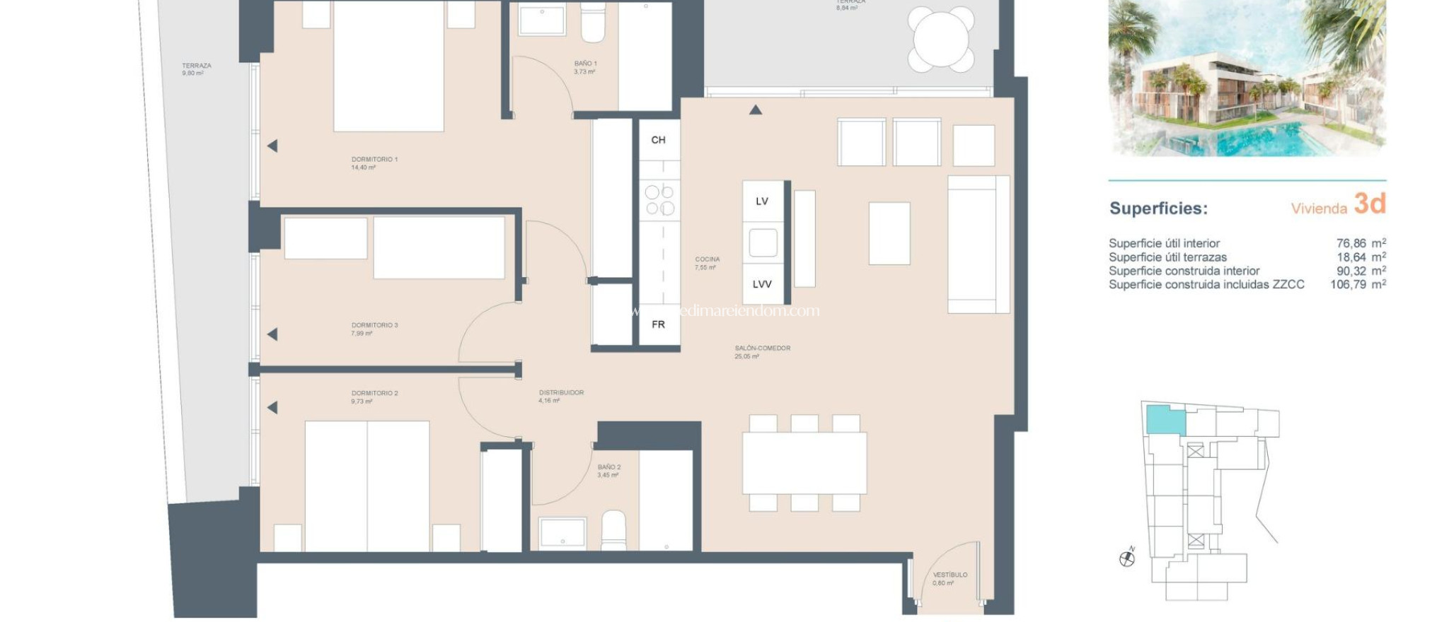 Neubauten - Erdgeschosswohnung - Jávea Xàbia - centro