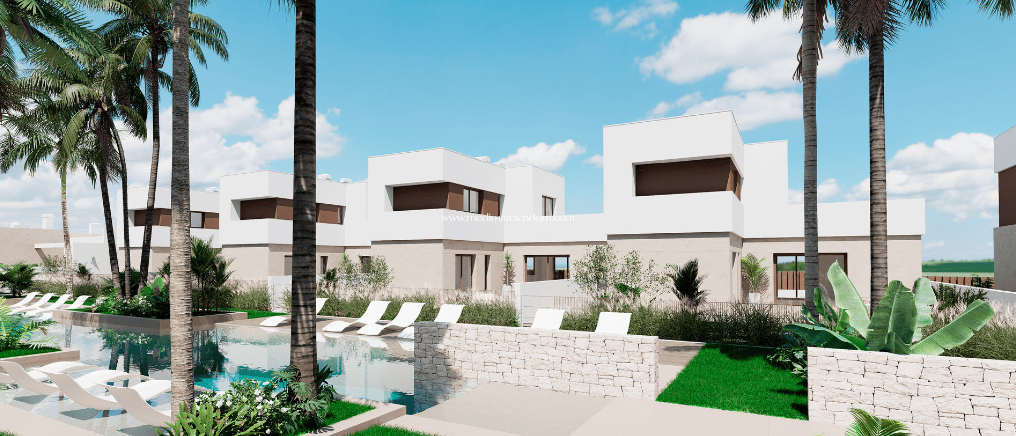 Neubauten - Flacher Bungalow - Los Alcazares
