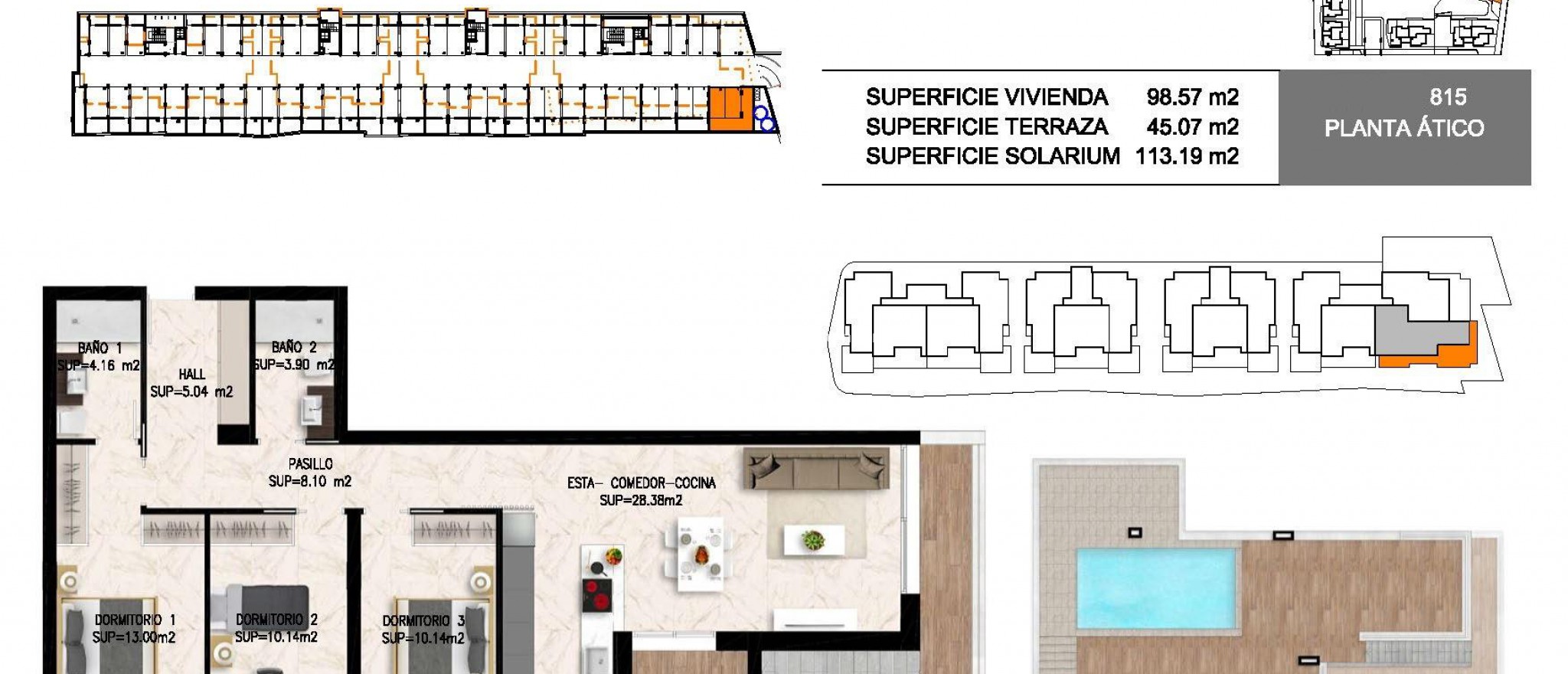 Neubauten - Penthouse - Orihuela Costa - Playa Flamenca