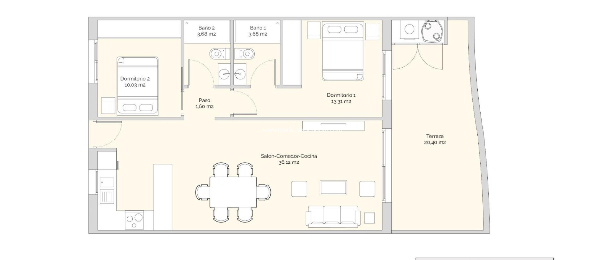 New build - Apartment - Finestrat - Golf Piug Campana