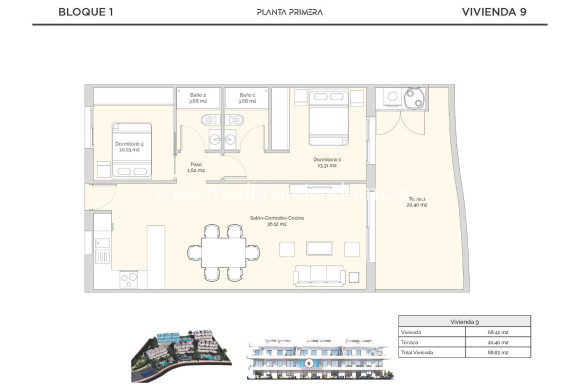 New build - Apartment - Finestrat - Golf Piug Campana