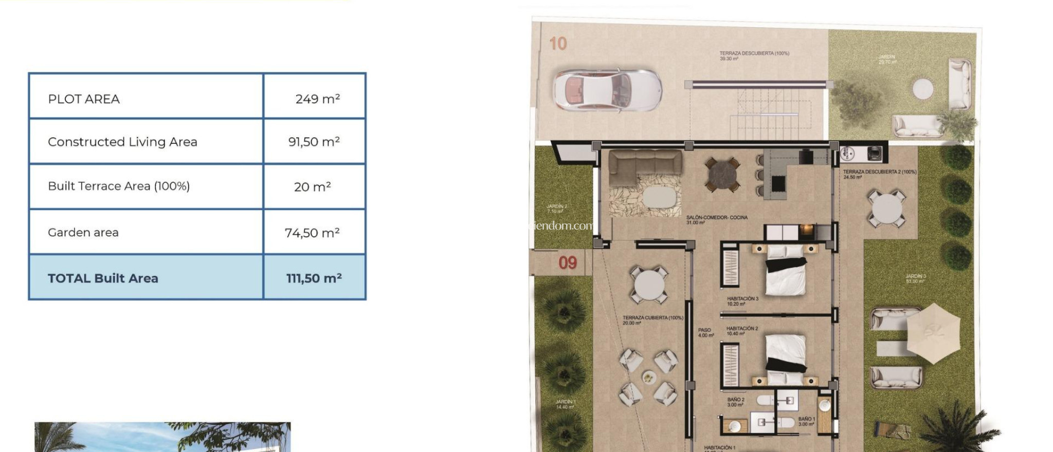 New build - Bungalow - Orihuela Costa - Punta Prima