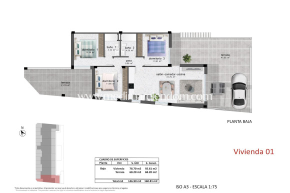 New build - Bungalow - Pilar de la Horadada - Polígono Industrial Zona Raimundo Bened