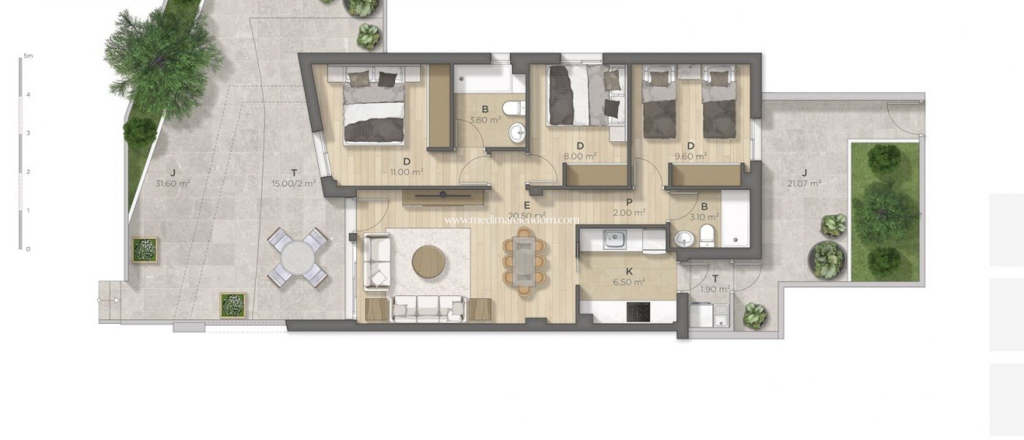 New build - Bungalow - Puerto de Mazarron - El Alamillo