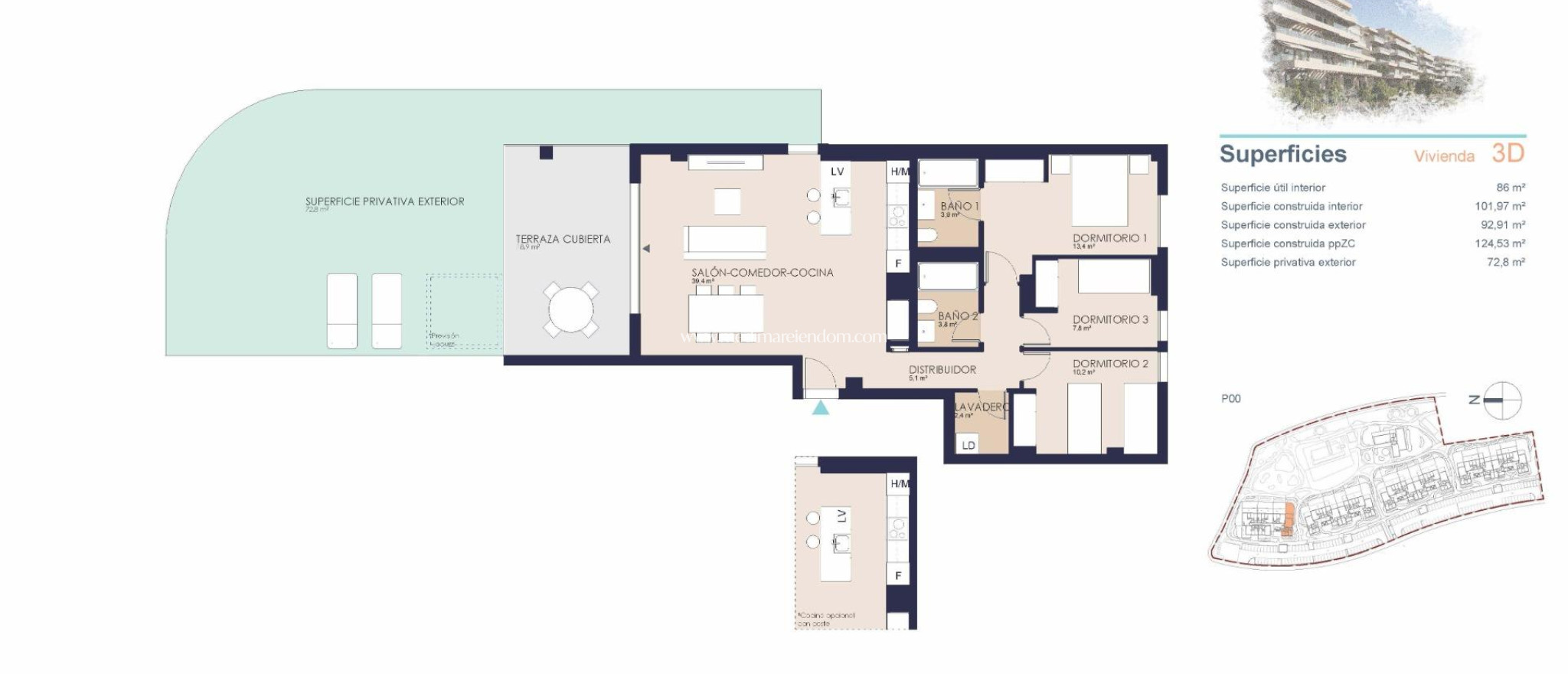 New build - Ground floor apartment - Denia - Playa de La Almadraba
