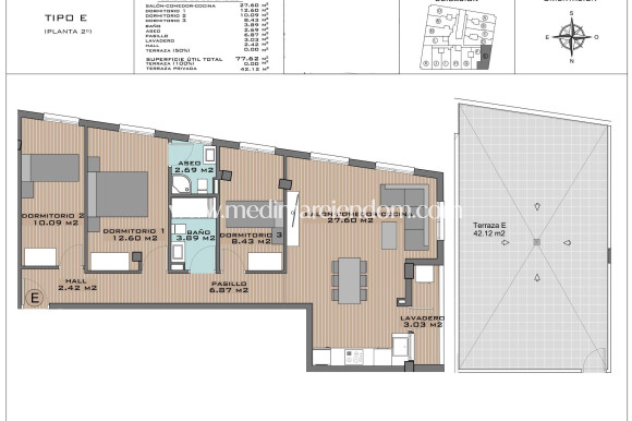 New build - Penthouse - Algorfa - Pueblo