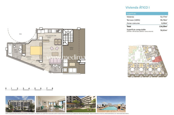 New build - Penthouse - Alicante - La Florida