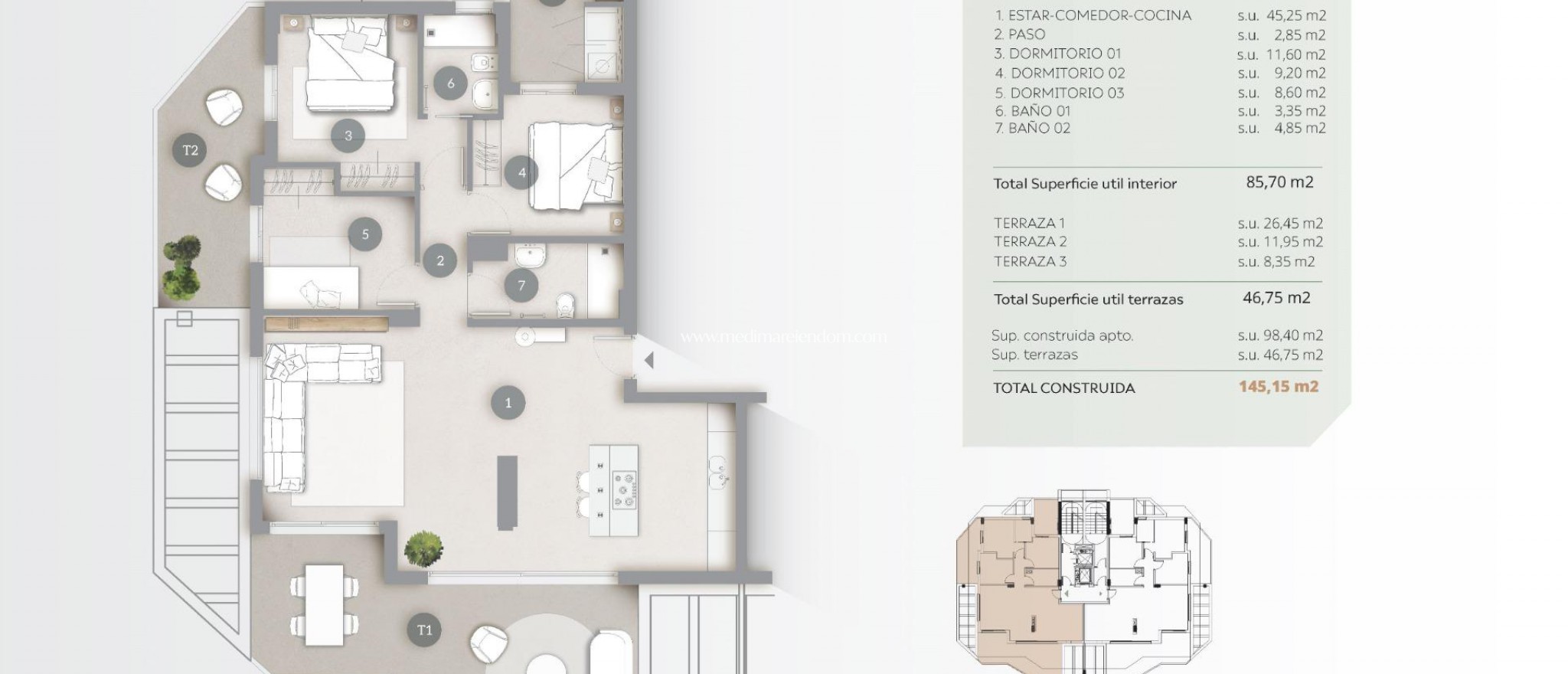 New build - Penthouse - Calpe - Playa Arenal-bol