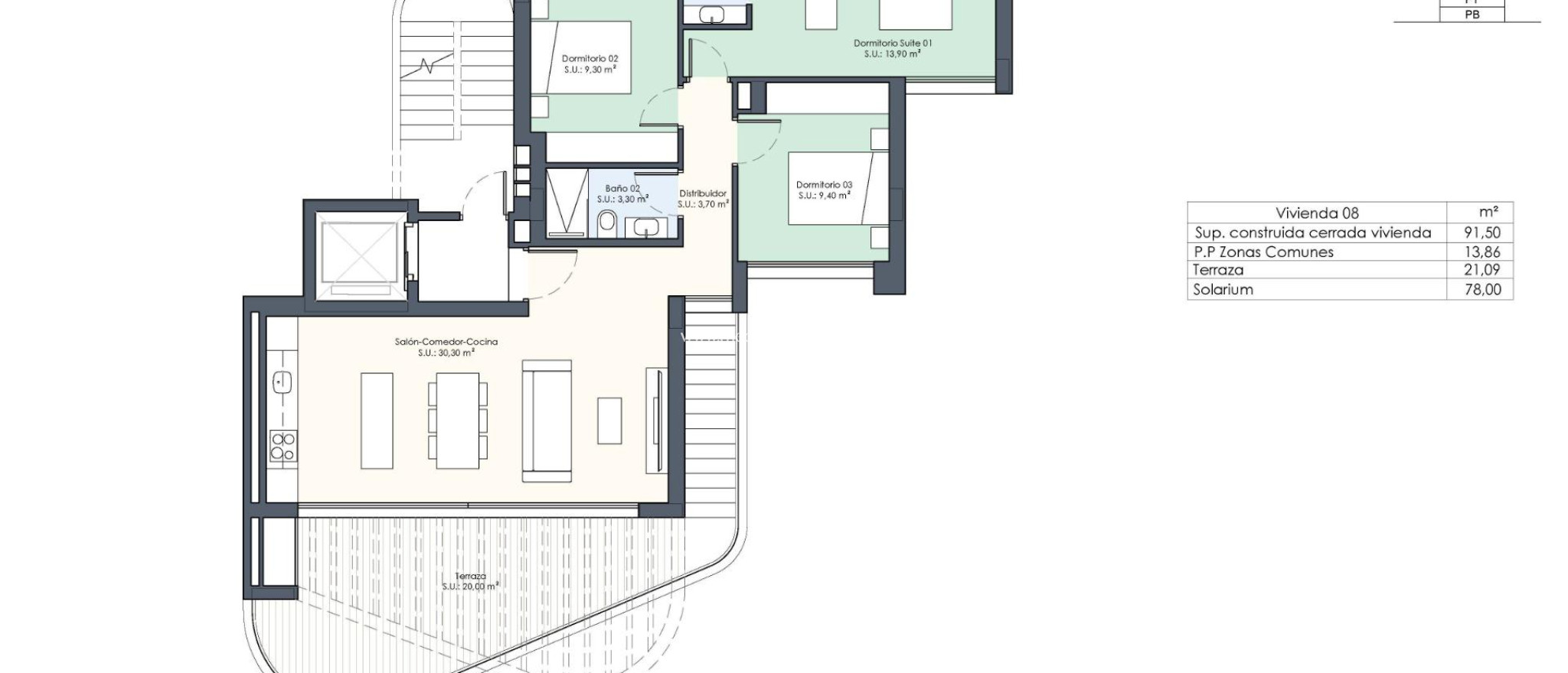 New build - Penthouse - Guardamar del Segura - Avenida del Puerto