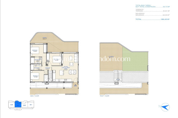 New build - Penthouse - Los Alcazares - Serena Golf