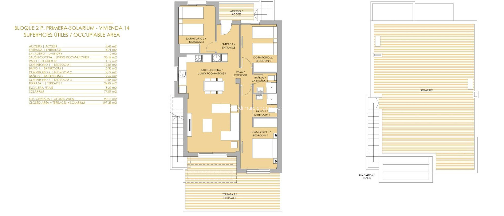New build - Top Floor Bungalow - Orihuela - Vistabella