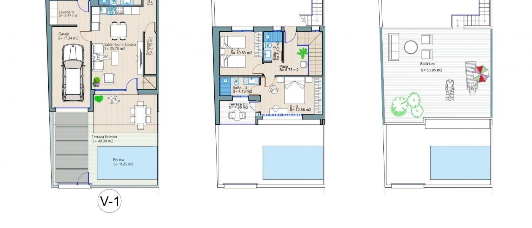 New build - Town House - Los Alcazares - Playa La Concha