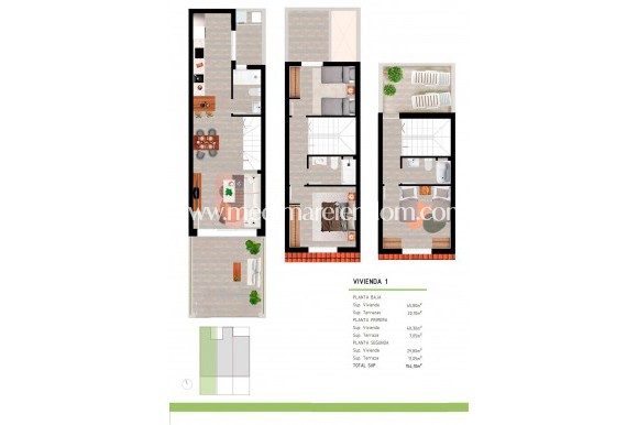 New build - Town House - San Pedro del Pinatar - Pueblo