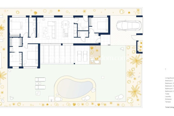 New build - Villa - Banos y Mendigo - Altaona Golf