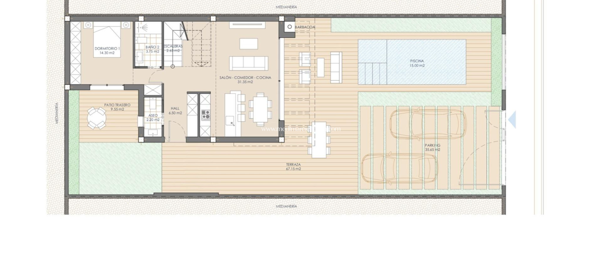 New build - Villa - San Juan de los Terreros - Las Mimosas