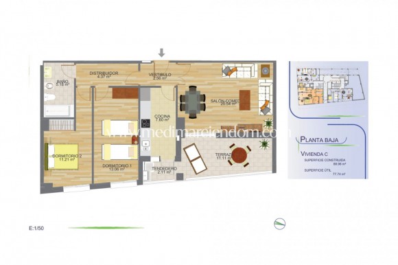 Nieuw gebouw - Appartement - Aguilas - Centro