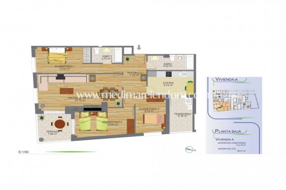 Nieuw gebouw - Appartement - Aguilas - Centro