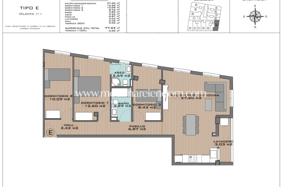 Nieuw gebouw - Appartement - Algorfa - Pueblo