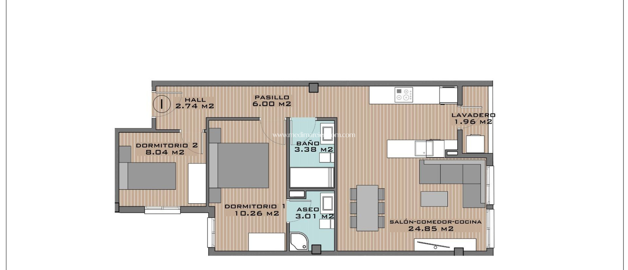 Nieuw gebouw - Appartement - Algorfa - Pueblo