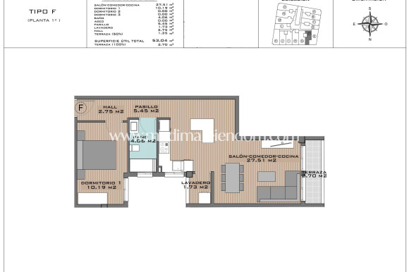 Nieuw gebouw - Appartement - Algorfa - Pueblo