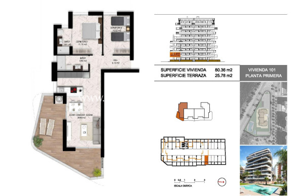 Nieuw gebouw - Appartement - Guardamar del Segura - Puerto