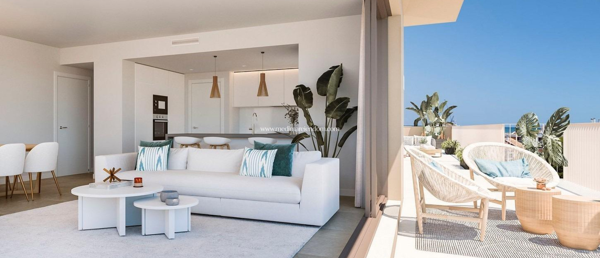 Nieuw gebouw - Appartement op de begane grond - Denia - Puerto Denia