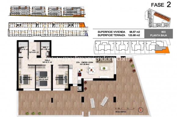 Nieuw gebouw - Appartement - Orihuela Costa - Playa Flamenca