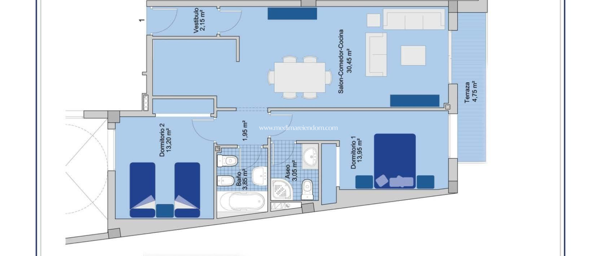 Nieuw gebouw - Appartement - San Miguel de Salinas