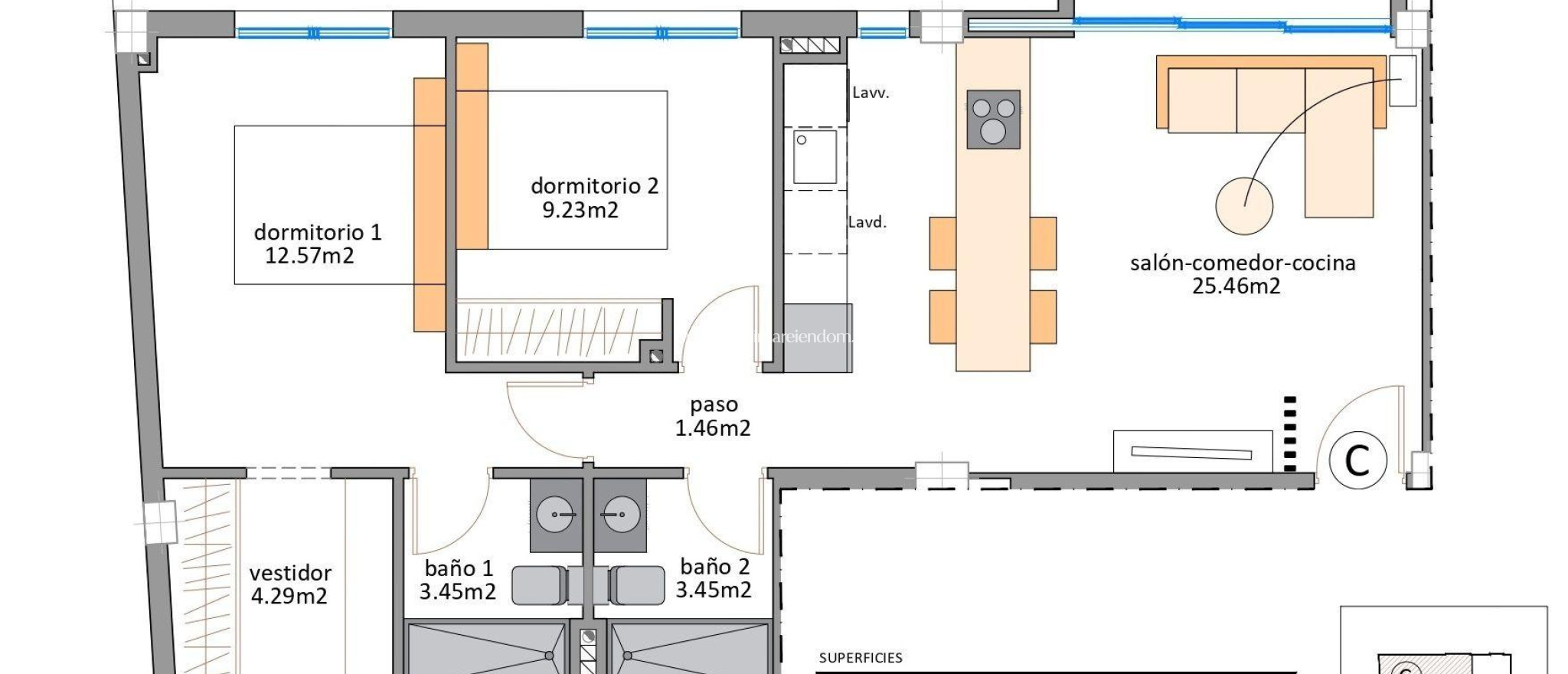 Nieuw gebouw - Appartement - San Pedro del Pinatar - Lo Pagan