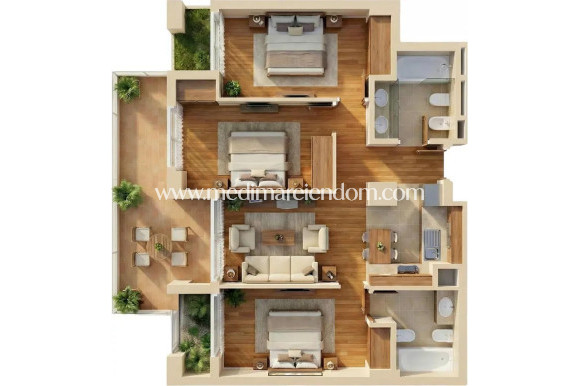 Nieuw gebouw - Appartement - Vera - Puerto del Rey