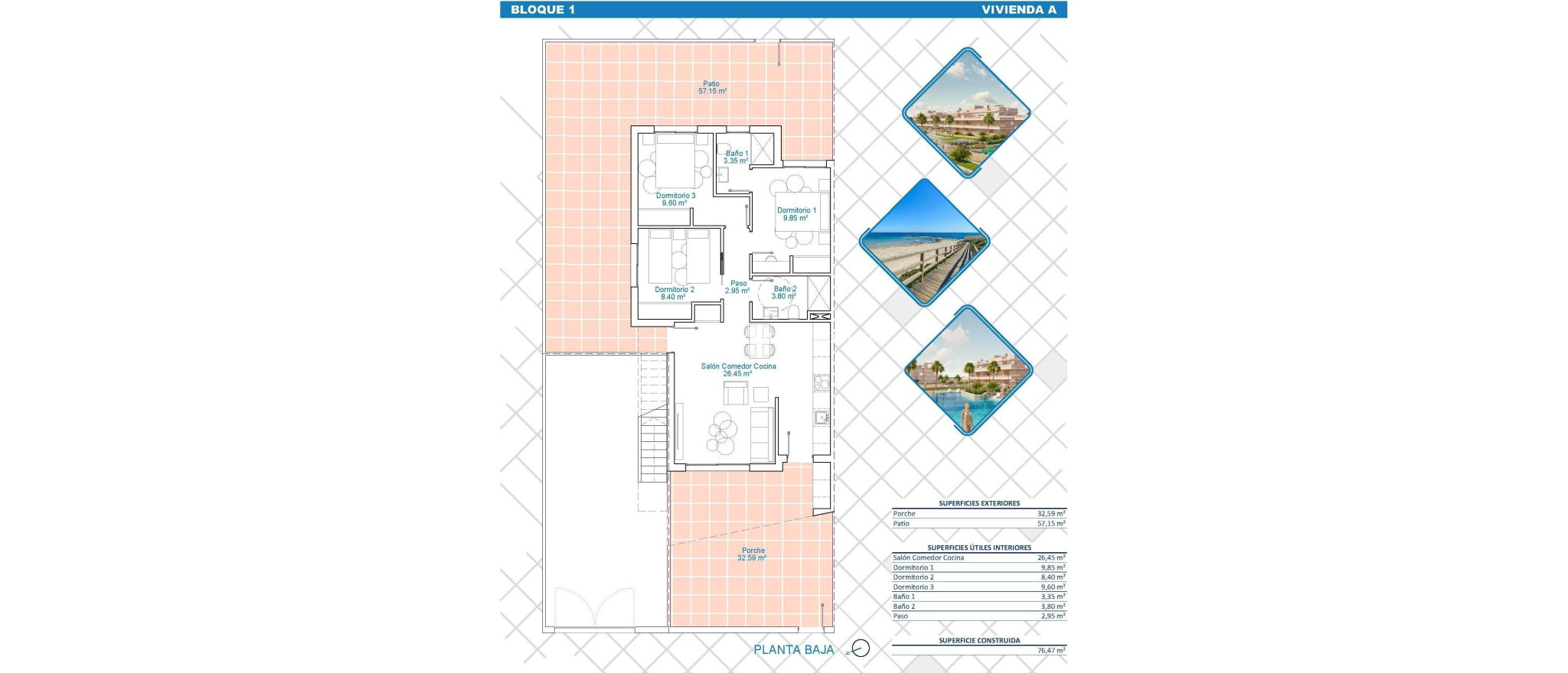 Nieuw gebouw - Bungalow - Pilar de la Horadada - Lo Monte