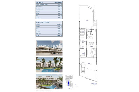 Nieuw gebouw - Bungalow - Pilar de la Horadada - pueblo