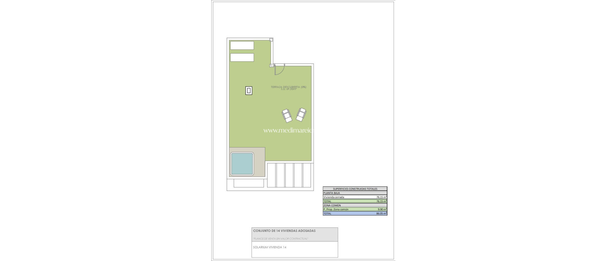 Nieuw gebouw - Bungalow - Rojales - Pueblo