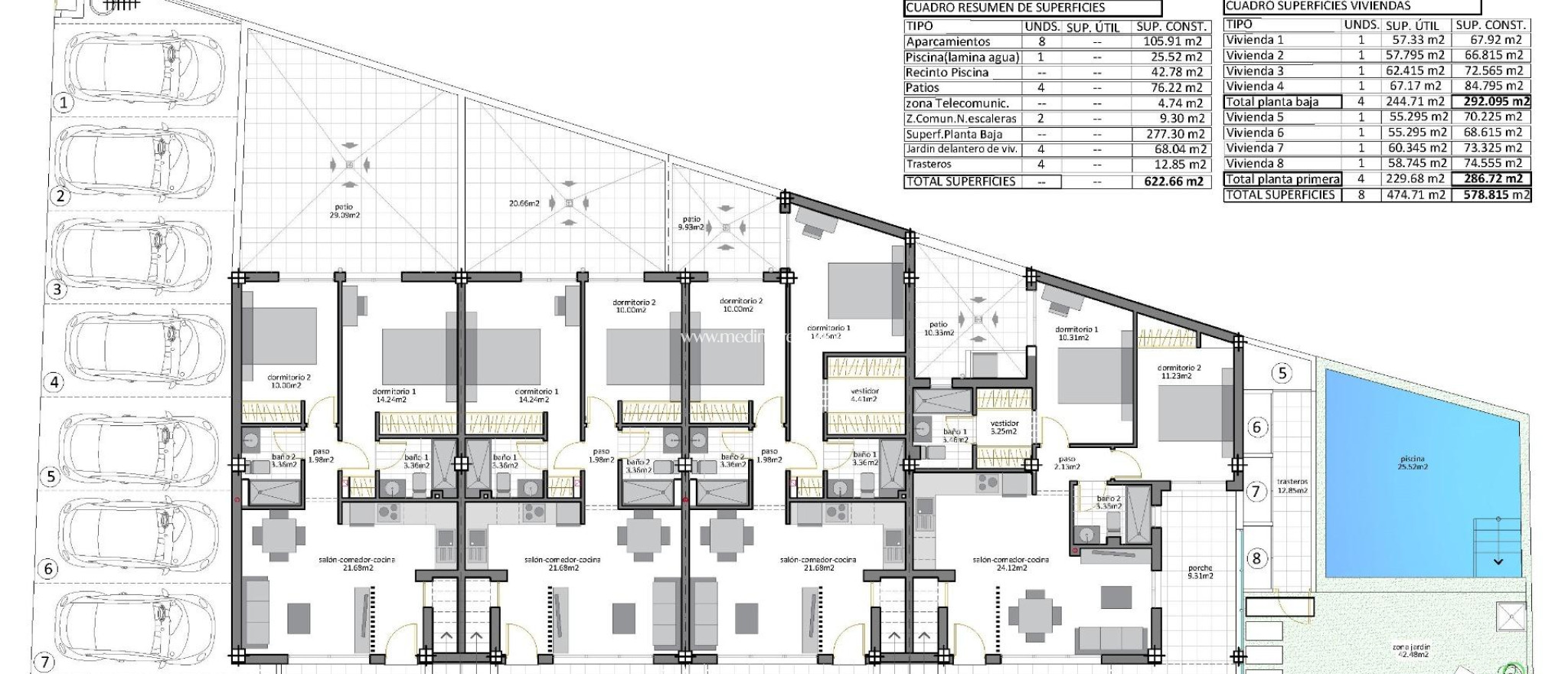 Nieuw gebouw - Bungalow - San Pedro del Pinatar - Los Cuarteros