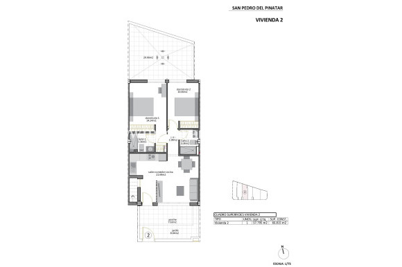 Nieuw gebouw - Bungalow - San Pedro del Pinatar - Los Cuarteros