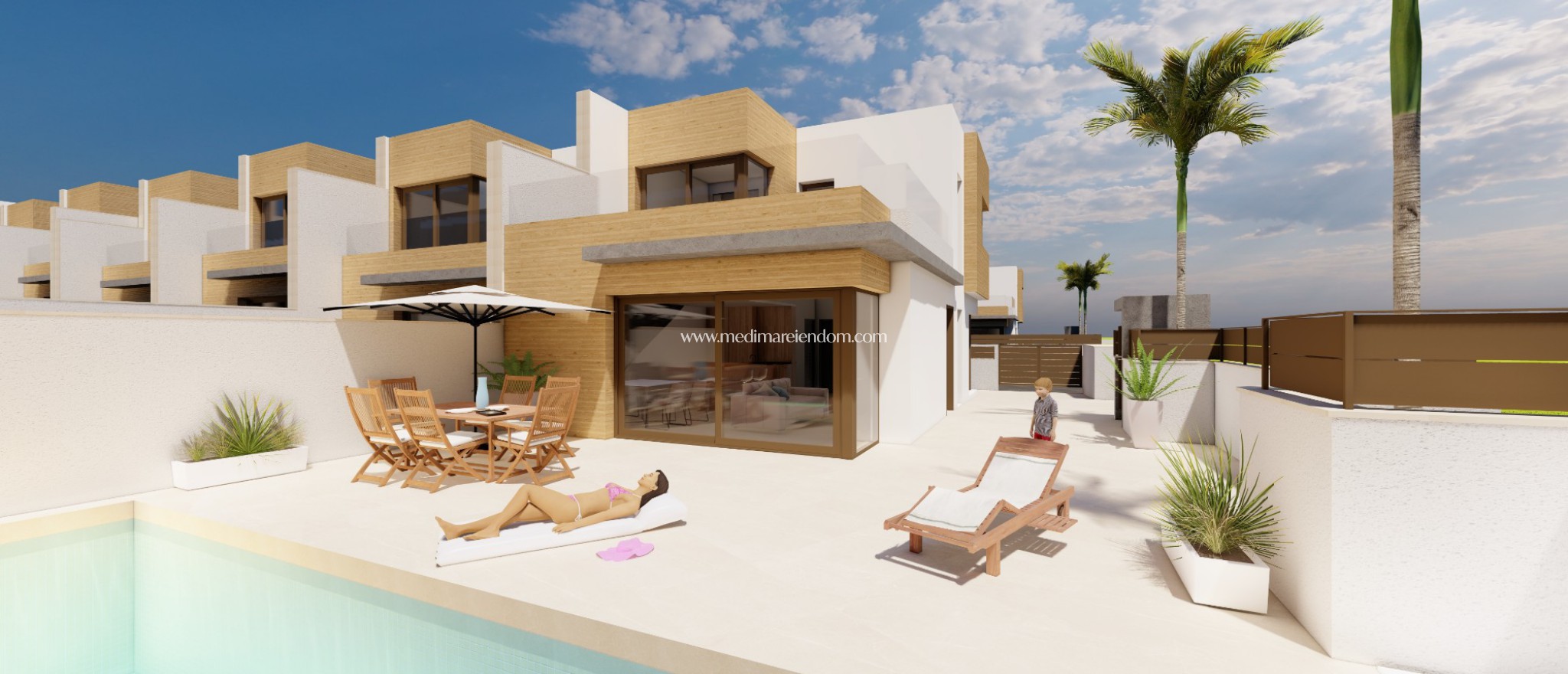 Nieuw gebouw - Geschakelde Woning - Algorfa - La Finca Golf