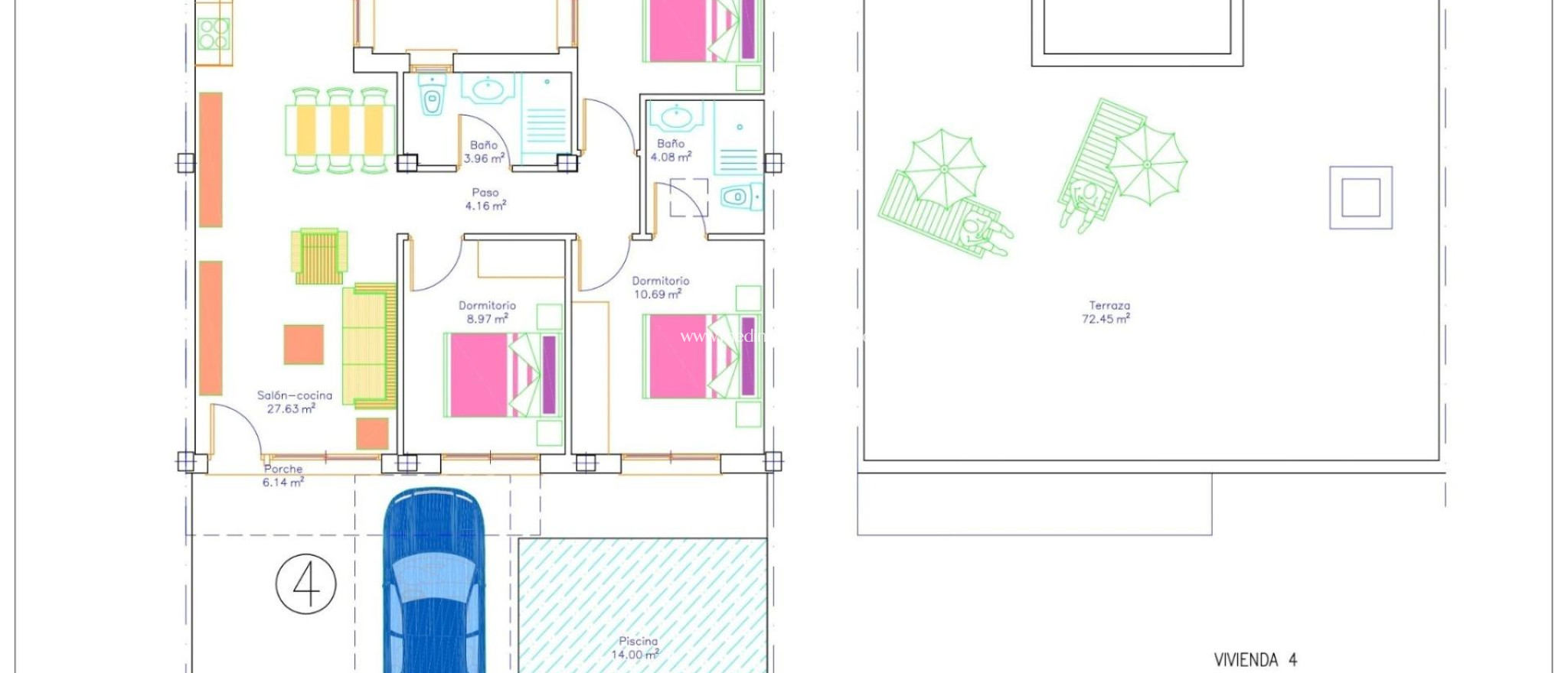 Nieuw gebouw - Geschakelde Woning - Avileses