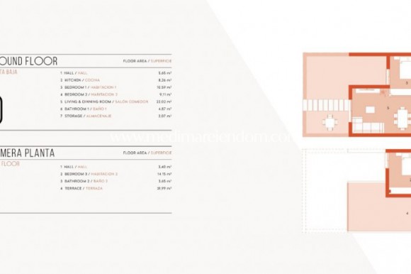 Nieuw gebouw - Geschakelde Woning - Banos y Mendigo - Altaona Golf