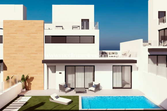 Nieuw gebouw - Geschakelde Woning - Orihuela Costa - Las Filipinas