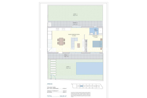 Nieuw gebouw - Geschakelde Woning - Orihuela Costa - Las Filipinas