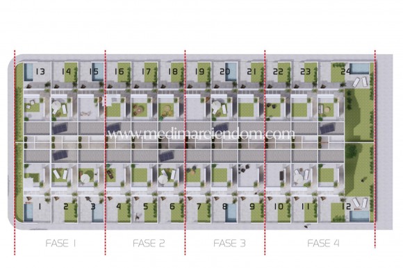 Nieuw gebouw - Geschakelde Woning - Orihuela Costa - Pau 26