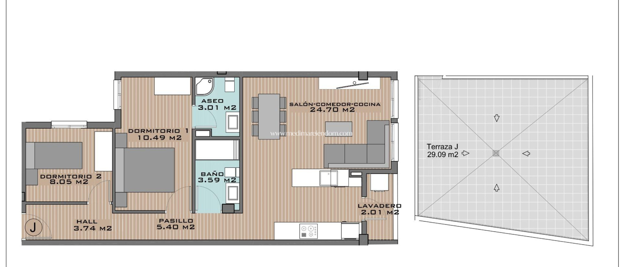 Nieuw gebouw - Penthouse - Algorfa - Pueblo