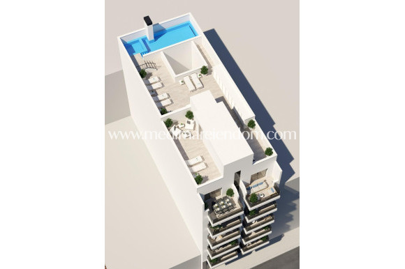 Nieuw gebouw - Penthouse - Torrevieja - Playa Del Cura