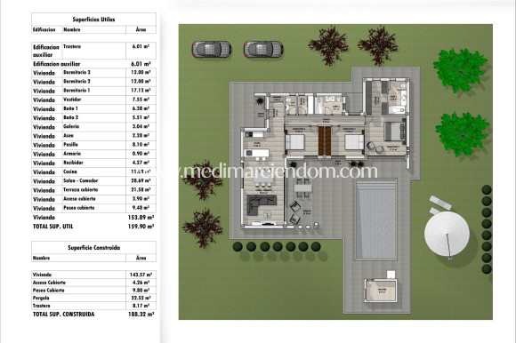 Nieuw gebouw - Villa - Aspe - Poligono 19