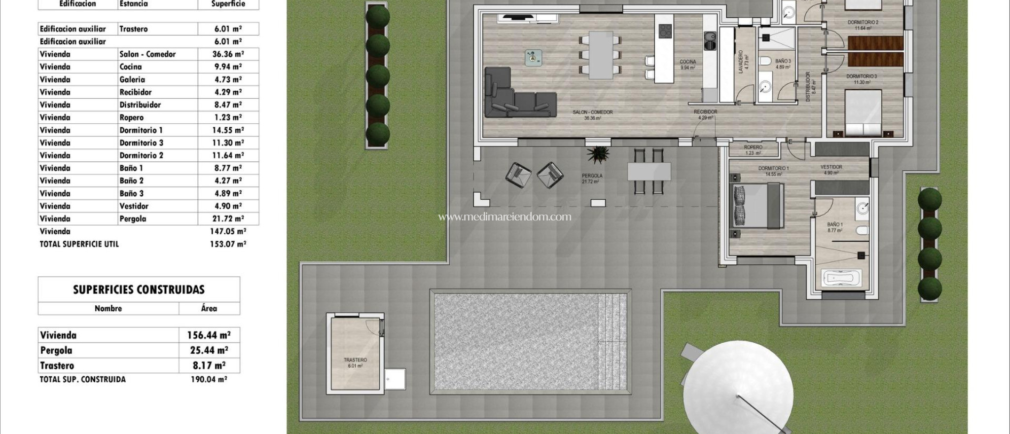 Nieuw gebouw - Villa - Aspe - Poligono 19